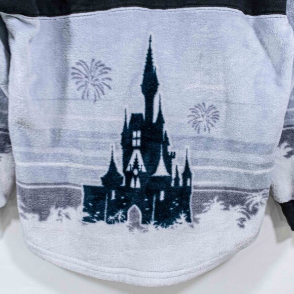 Walt Disney World Castle Sherpa Fleece Spirit Jersey Small Theme Park Cartoon - Picture 9 of 9